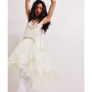 Free People Hearts On Fire Lace Slip